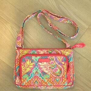 Vera Bradley Women Purse Bag Handbag on the go Crossbody PAISLEY IN PARADISE